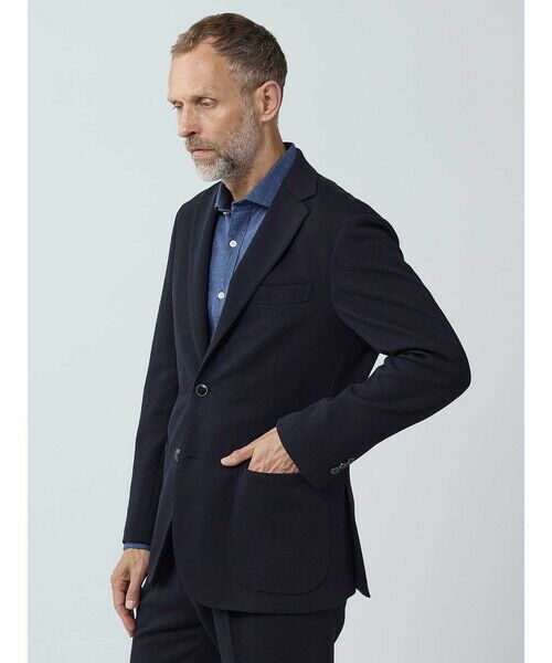 Aquascutum / アクアスキュータム テーラードジャケット | 【KING SIZE】TEC.3 Knit Box Pique Jacket | 詳細5