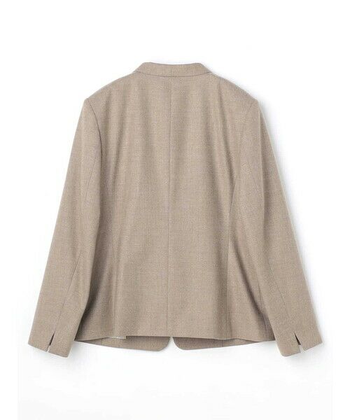 Aquascutum / アクアスキュータム テーラードジャケット | カシミヤ ストレッチ ノーカラーJK | 詳細1