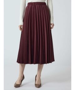 Aquascutum / アクアスキュータム ミニ・ひざ丈スカート | スエードプリーツスカート