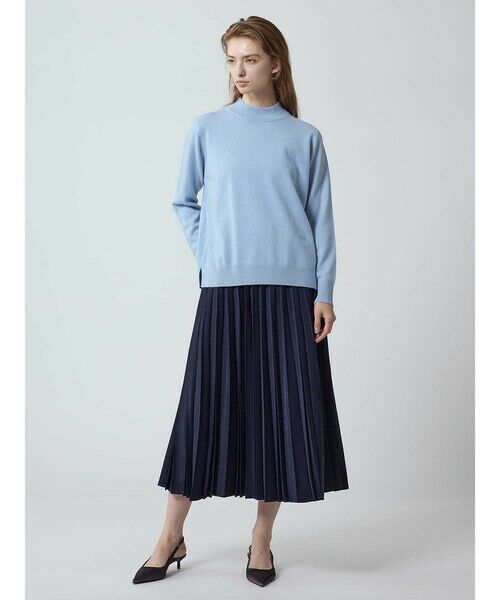 Aquascutum / アクアスキュータム ミニ・ひざ丈スカート | スエードプリーツスカート | 詳細1