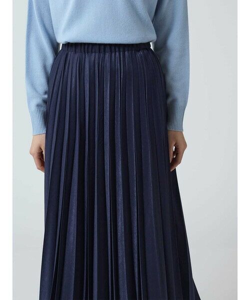 Aquascutum / アクアスキュータム ミニ・ひざ丈スカート | スエードプリーツスカート | 詳細2