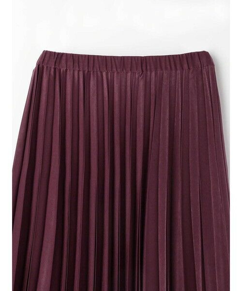 Aquascutum / アクアスキュータム ミニ・ひざ丈スカート | スエードプリーツスカート | 詳細12