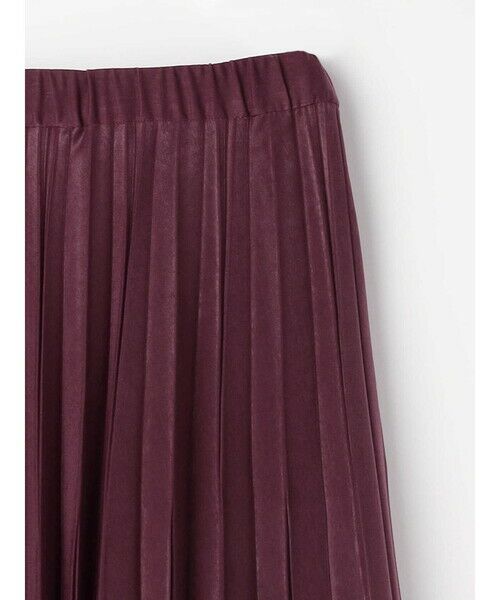 Aquascutum / アクアスキュータム ミニ・ひざ丈スカート | スエードプリーツスカート | 詳細13