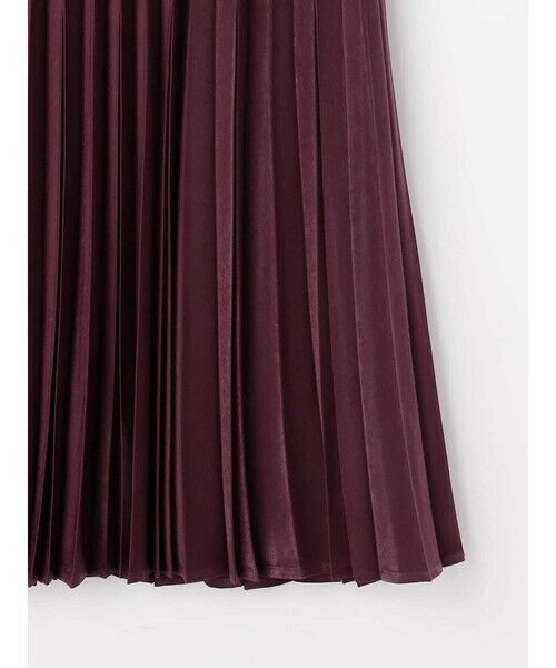 Aquascutum / アクアスキュータム ミニ・ひざ丈スカート | スエードプリーツスカート | 詳細14