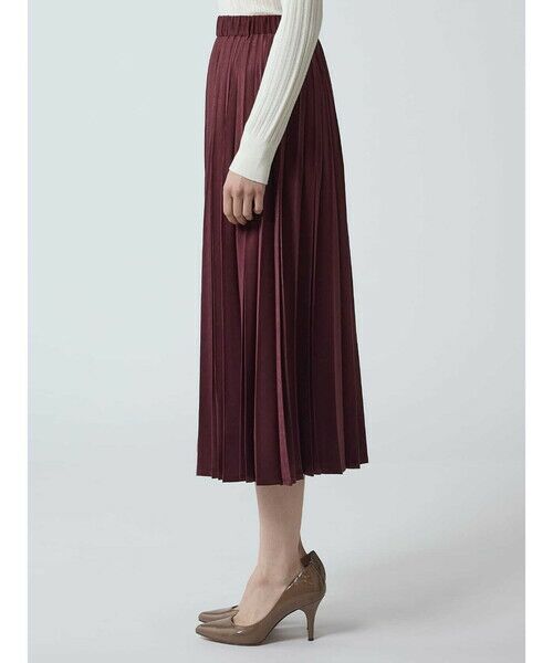 Aquascutum / アクアスキュータム ミニ・ひざ丈スカート | スエードプリーツスカート | 詳細7