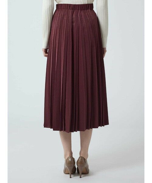 Aquascutum / アクアスキュータム ミニ・ひざ丈スカート | スエードプリーツスカート | 詳細8