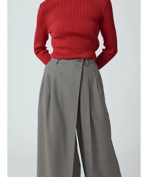 Aquascutum / アクアスキュータム その他パンツ | 【eclat掲載】ラップワイド ハウンドトゥース | 詳細5