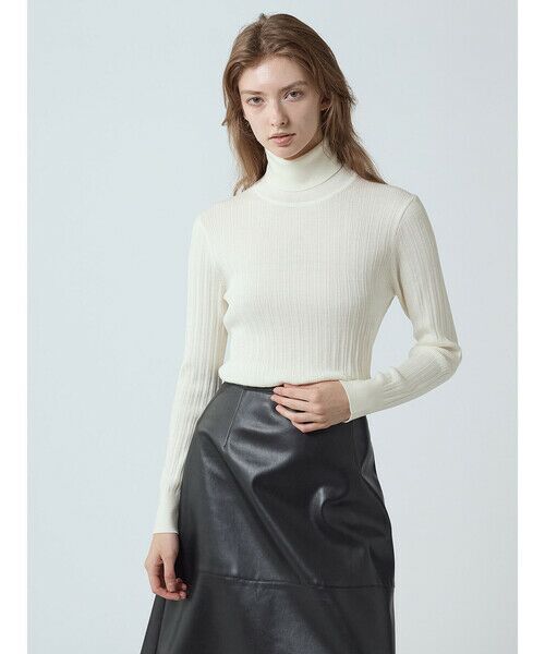 Aquascutum / アクアスキュータム ニット・セーター | リブニットタートル | 詳細12