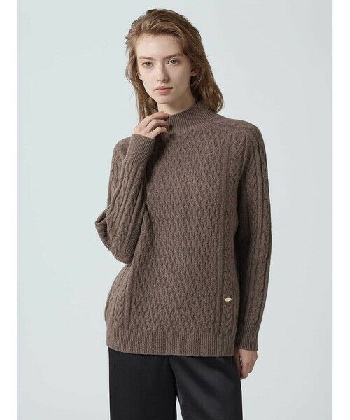 Aquascutum / アクアスキュータム ニット・セーター | ホールガーメントケーブルニット | 詳細7