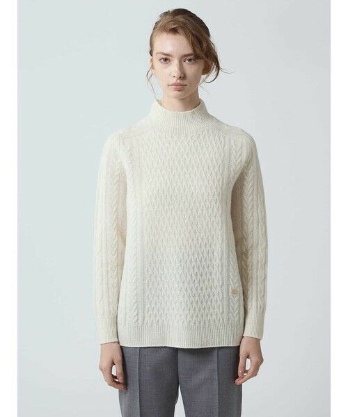 Aquascutum / アクアスキュータム ニット・セーター | ホールガーメントケーブルニット | 詳細9