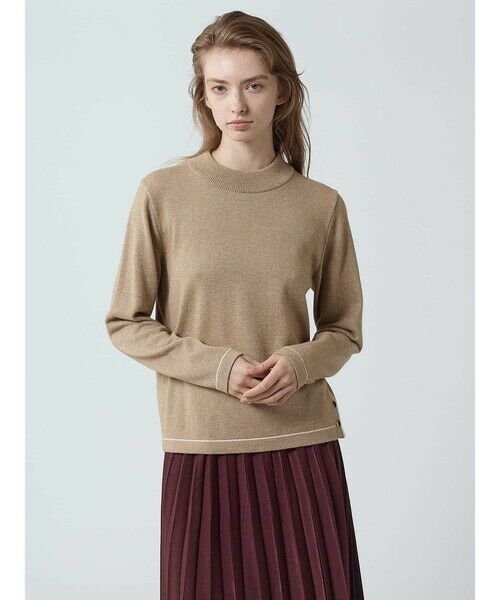 Aquascutum / アクアスキュータム ニット・セーター | ブリリアントニットハイネック（ﾍﾞｰｼﾞｭ）