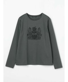 Aquascutum / アクアスキュータム カットソー | クレスト刺繍 長袖Tシャツ