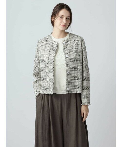 Aquascutum / アクアスキュータム テーラードジャケット | コットンツイードジャケット | 詳細1