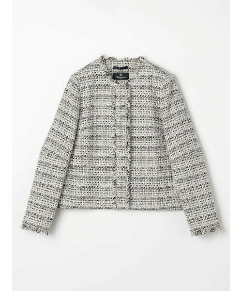Aquascutum / アクアスキュータム テーラードジャケット | コットンツイードジャケット（ﾎﾜｲﾄ）