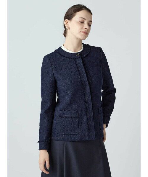 Aquascutum / アクアスキュータム テーラードジャケット | ラメブッチャーツィードジャケット | 詳細9