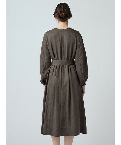 Aquascutum / アクアスキュータム ドレス | パフスリーブ ベルト付ドレス | 詳細4