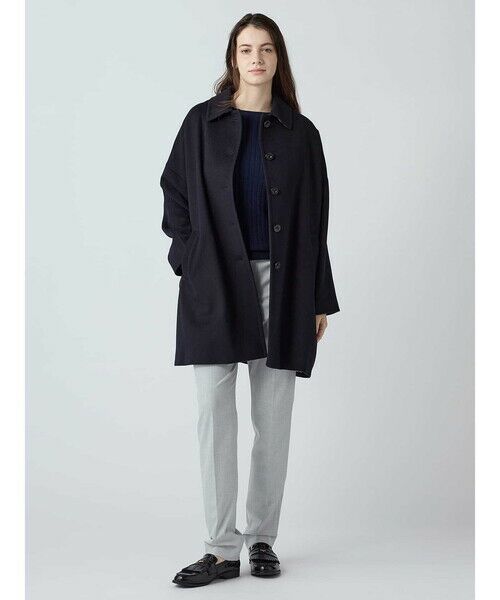 Aquascutum / アクアスキュータム その他アウター | Aラインステンカラーコート | 詳細1