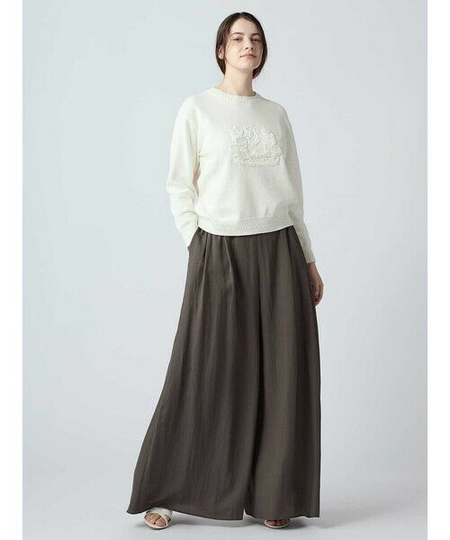 Aquascutum / アクアスキュータム ニット・セーター | クレスト刺繍 コットンニット | 詳細4