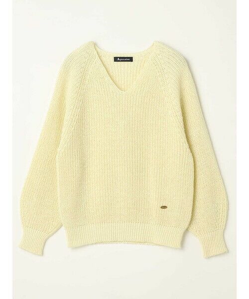 Aquascutum / アクアスキュータム ニット・セーター | コットンラメMIXホールガーメントニット | 詳細6