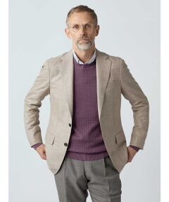 Aquascutum / アクアスキュータム テーラードジャケット | Silk Blended Hopsack Jacket