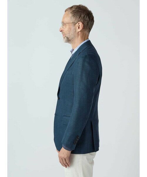 Aquascutum / アクアスキュータム テーラードジャケット | Silk Blended Hopsack Jacket | 詳細3