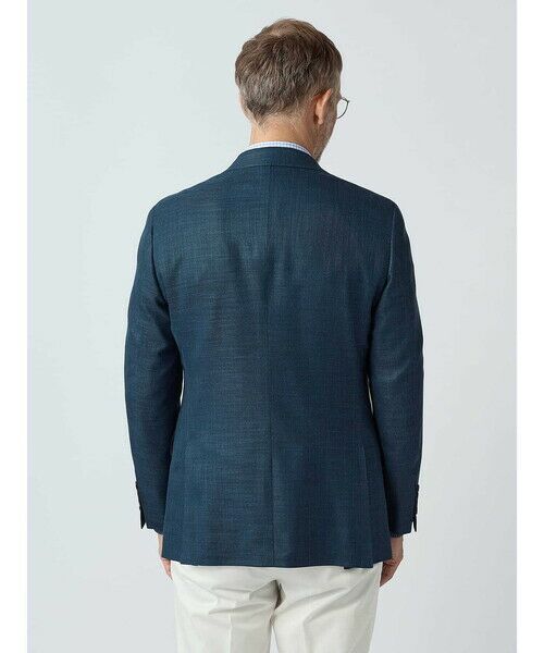 Aquascutum / アクアスキュータム テーラードジャケット | Silk Blended Hopsack Jacket | 詳細4