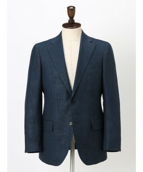 Aquascutum / アクアスキュータム テーラードジャケット | Silk Blended Hopsack Jacket | 詳細7