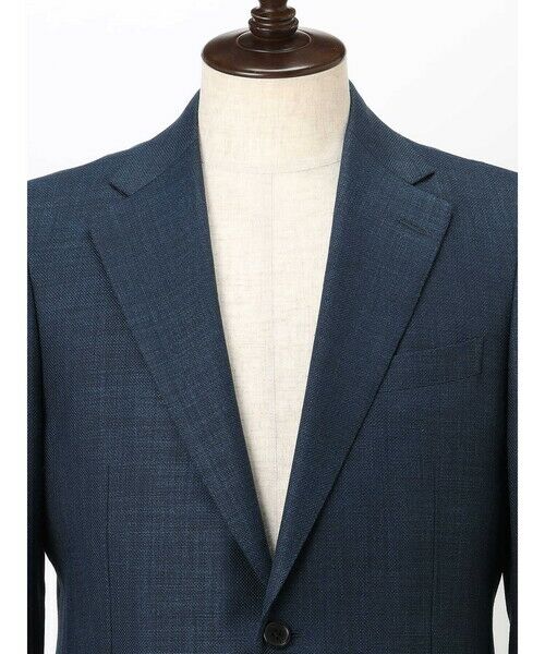 Aquascutum / アクアスキュータム テーラードジャケット | Silk Blended Hopsack Jacket | 詳細9