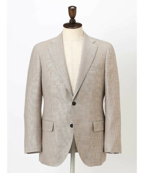 Aquascutum / アクアスキュータム テーラードジャケット | Silk Blended Hopsack Jacket | 詳細15