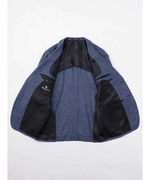 Aquascutum / アクアスキュータム テーラードジャケット | Wool Silk Linen Hopsack Jacket | 詳細10