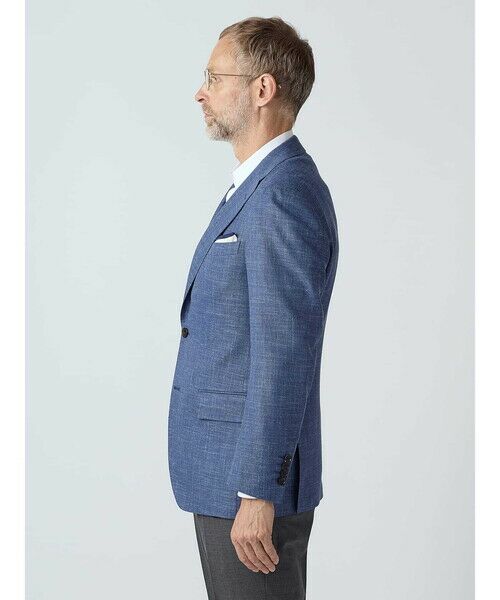 Aquascutum / アクアスキュータム テーラードジャケット | Wool Silk Linen Hopsack Jacket | 詳細3