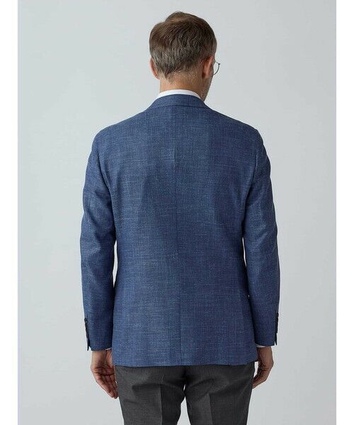 Aquascutum / アクアスキュータム テーラードジャケット | Wool Silk Linen Hopsack Jacket | 詳細4