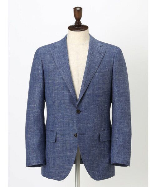 Aquascutum / アクアスキュータム テーラードジャケット | Wool Silk Linen Hopsack Jacket | 詳細6