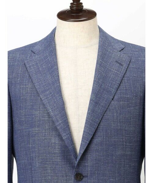Aquascutum / アクアスキュータム テーラードジャケット | Wool Silk Linen Hopsack Jacket | 詳細8