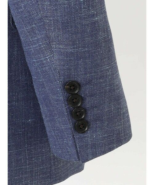 Aquascutum / アクアスキュータム テーラードジャケット | Wool Silk Linen Hopsack Jacket | 詳細9