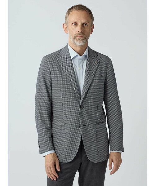 Aquascutum / アクアスキュータム テーラードジャケット | TEC.3 Sheperd Check Knit Jacket | 詳細5