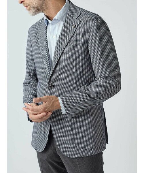 Aquascutum / アクアスキュータム テーラードジャケット | TEC.3 Sheperd Check Knit Jacket | 詳細6