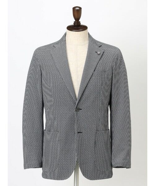 Aquascutum / アクアスキュータム テーラードジャケット | TEC.3 Sheperd Check Knit Jacket | 詳細7