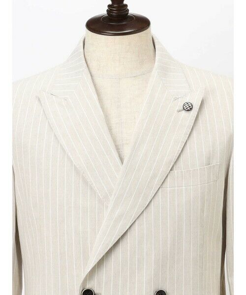 Aquascutum / アクアスキュータム テーラードジャケット | TEC.3 Pencil Stripe Double-Breasted Jacket | 詳細10