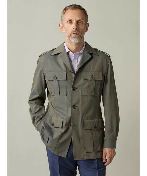 Aquascutum / アクアスキュータム ブルゾン | 【UK Traditional】 Safari Jacket（ｸﾞﾘｰﾝ）