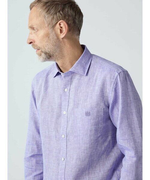 Aquascutum / アクアスキュータム シャツ・ブラウス | Linen Shambray Shirt | 詳細1