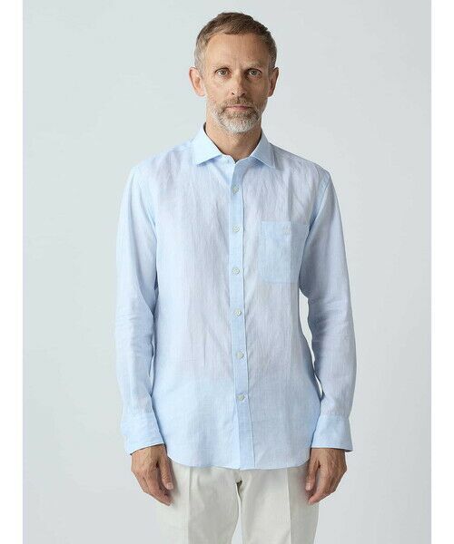 Aquascutum / アクアスキュータム シャツ・ブラウス | Linen Shambray Shirt | 詳細5