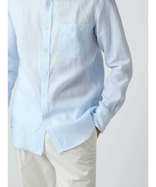 Aquascutum / アクアスキュータム シャツ・ブラウス | Linen Shambray Shirt | 詳細8