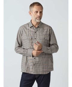 Aquascutum / アクアスキュータム シャツ・ブラウス | Crazy Pattern Club Check Over Shirt