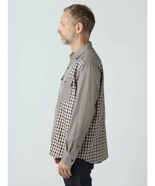 Aquascutum / アクアスキュータム シャツ・ブラウス | Crazy Pattern Club Check Over Shirt | 詳細3