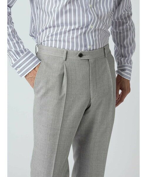 Aquascutum / アクアスキュータム スラックス・ドレスパンツ | High Twist Wool Trousers | 詳細13