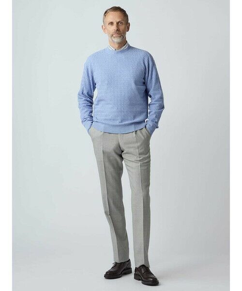 Aquascutum / アクアスキュータム スラックス・ドレスパンツ | High Twist Wool Trousers | 詳細9