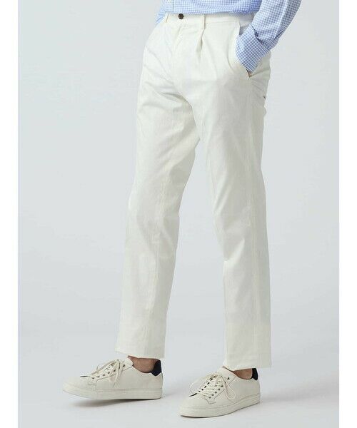 Aquascutum / アクアスキュータム スラックス・ドレスパンツ | One Wash White Pants（ﾎﾜｲﾄ）