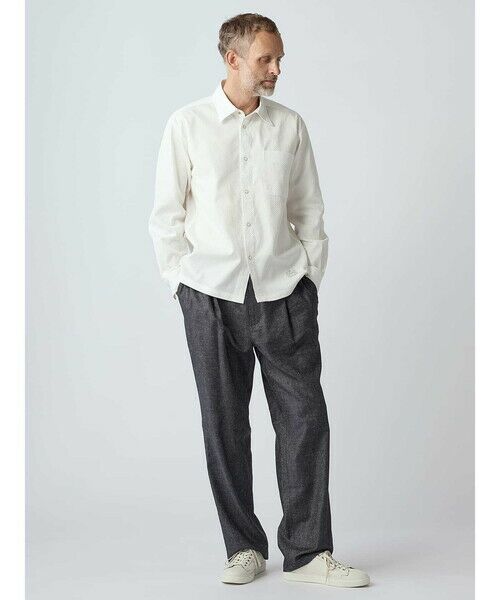 Aquascutum / アクアスキュータム スラックス・ドレスパンツ | Broken Herringbone Denim Easy Patns | 詳細1