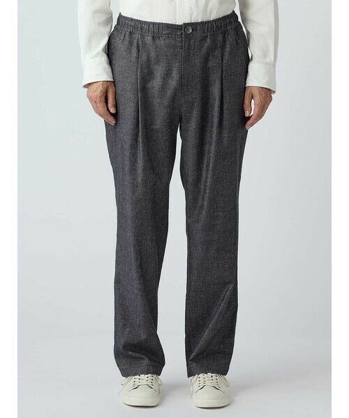 Aquascutum / アクアスキュータム スラックス・ドレスパンツ | Broken Herringbone Denim Easy Patns | 詳細2